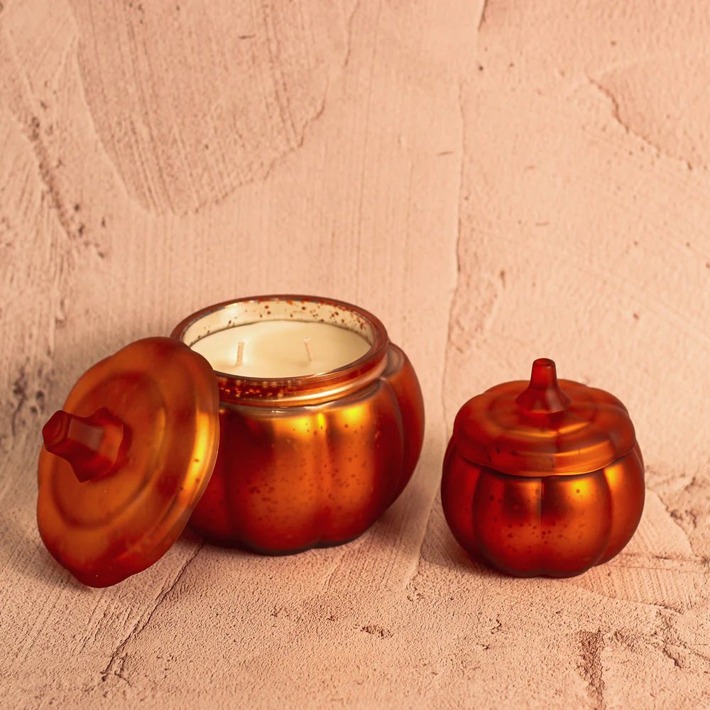 A Cheerful Giver Orange Cinnamon Clove - Luxe Pumpkin Large Candle - A Secret Admirer