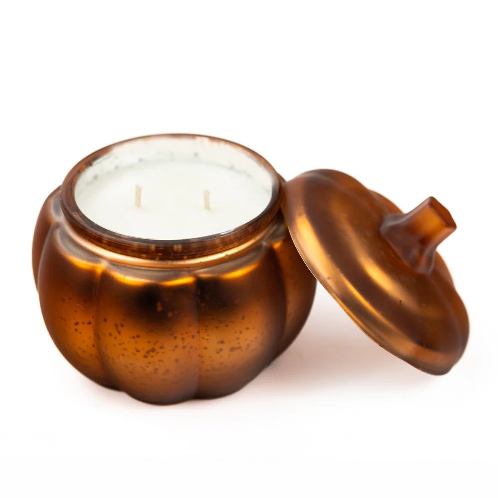 A Cheerful Giver Orange Cinnamon Clove - Luxe Pumpkin Large Candle - A Secret Admirer