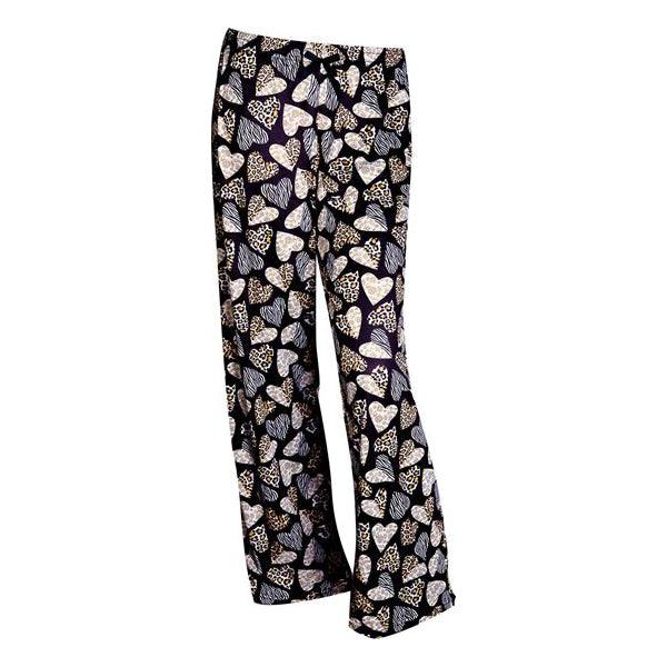 Amanda Blu Large Leopard Hearts Pajama Pants - A Secret Admirer