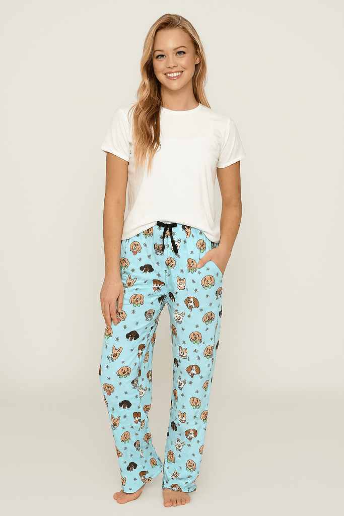 Amanda Blu Pajama Pants Puppy Parade - X Large - A Secret Admirer