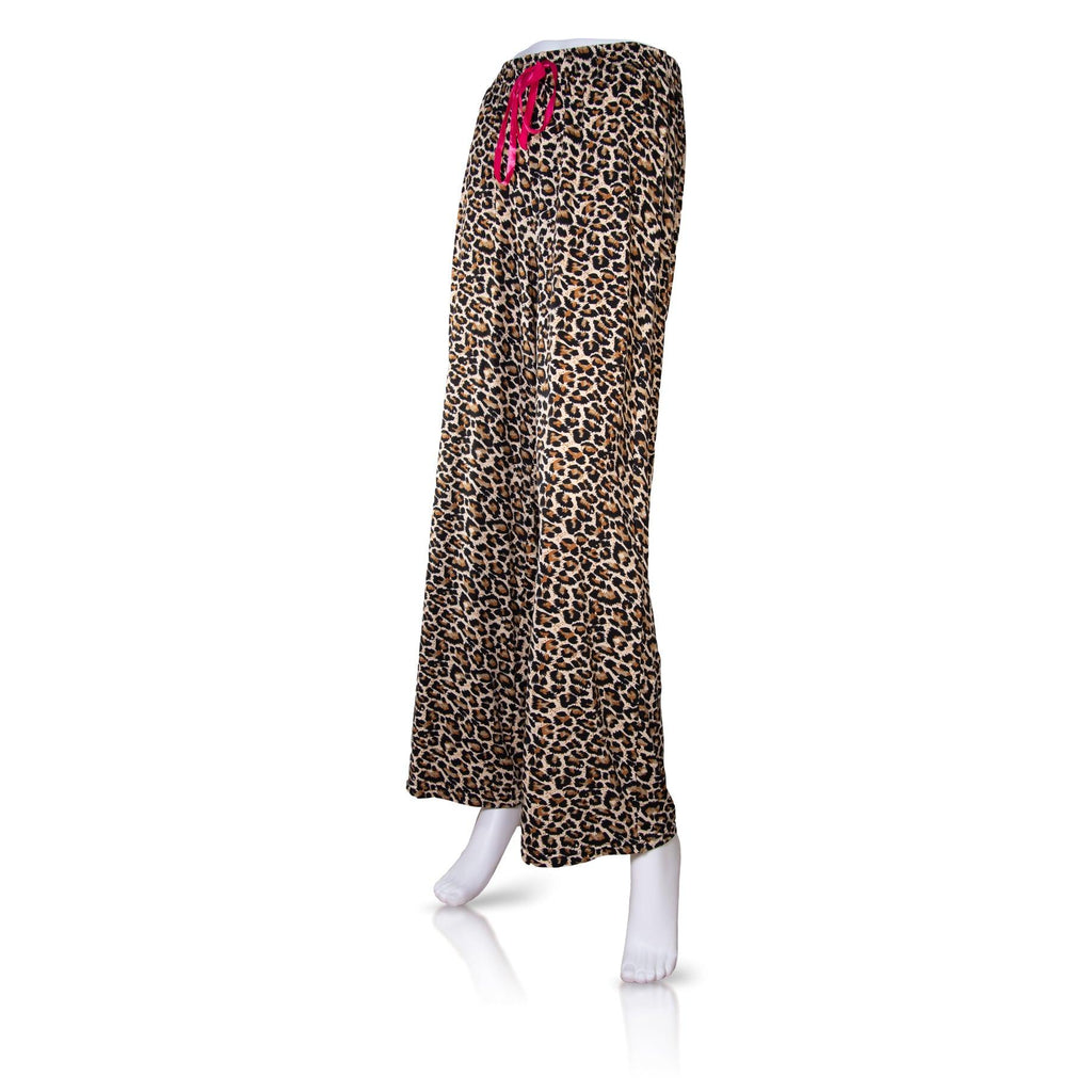 Amanda Blue Medium Leopard Pajama Pants - A Secret Admirer