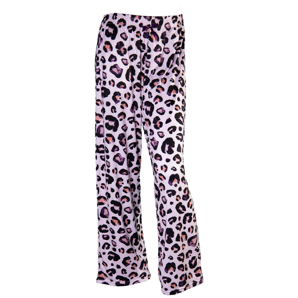 Amanda Blue Small Mauve Leopard Pajama Pants - A Secret Admirer