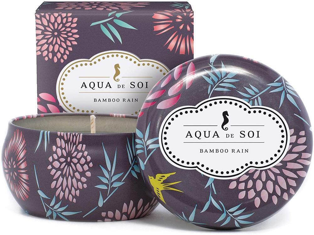 Aqua de Soi Bamboo Rain Travel Tin Candle 8oz - A Secret Admirer