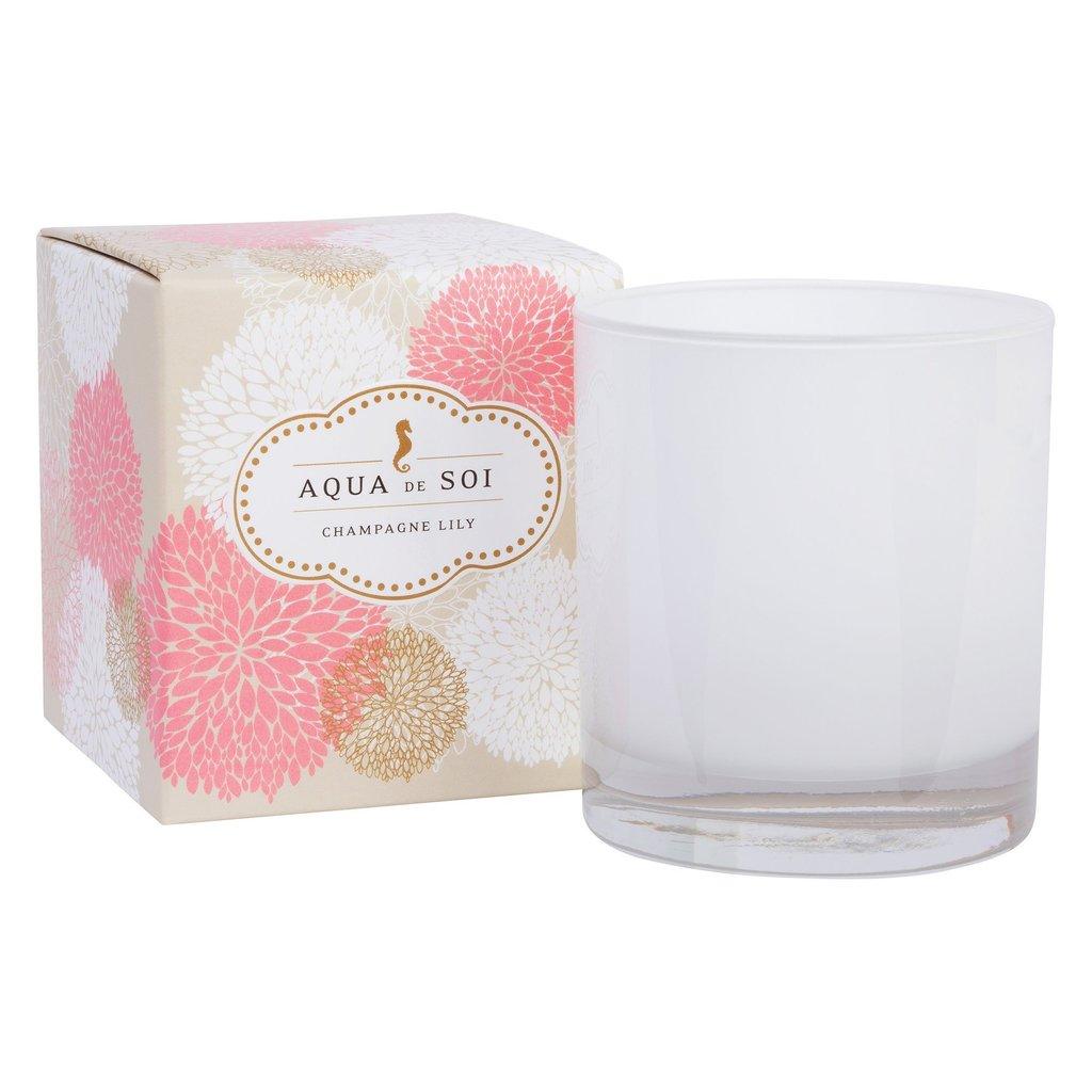 Aqua de Soi Boxed Candle Lily Champagne 11oz - A Secret Admirer