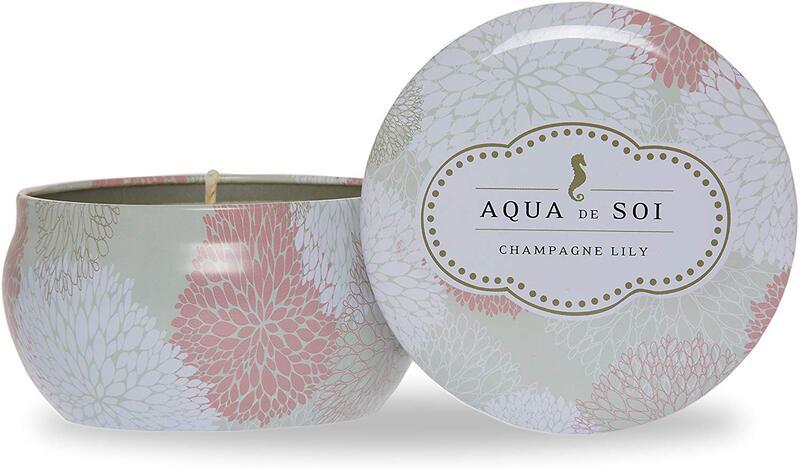 Aqua de Soi Champagne Lily Travel Tin Candle 9oz - A Secret Admirer