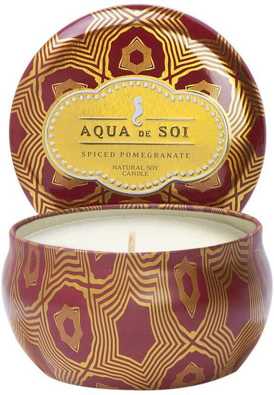 Aqua de Soi Spiced Pomegranate Travel Tin Candle 9oz - A Secret Admirer