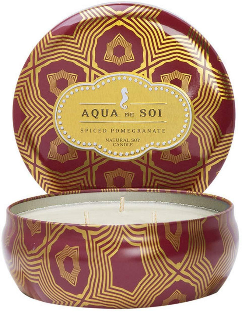 Aqua de Soi Triple Wick Candle Spiced Pomegranate 21oz - A Secret Admirer