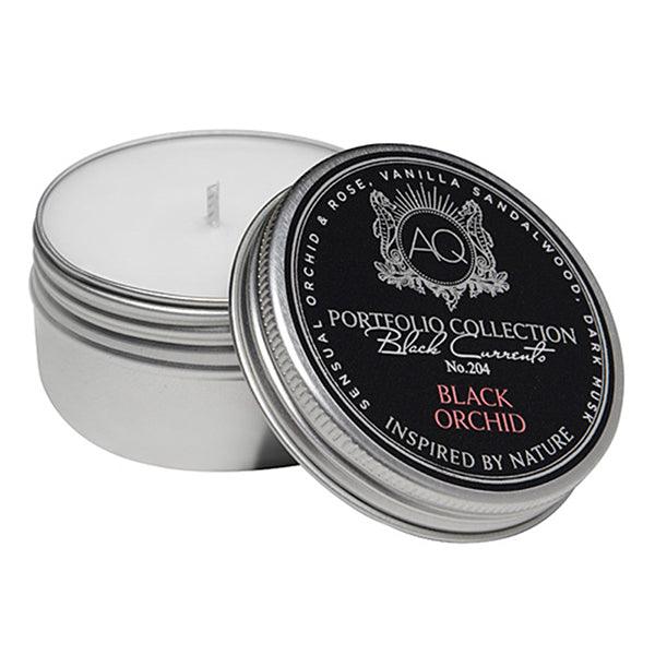 Aquiesse Black Currant Scented Travel Tin Candle BLACK ORCHID 2oz - A Secret Admirer