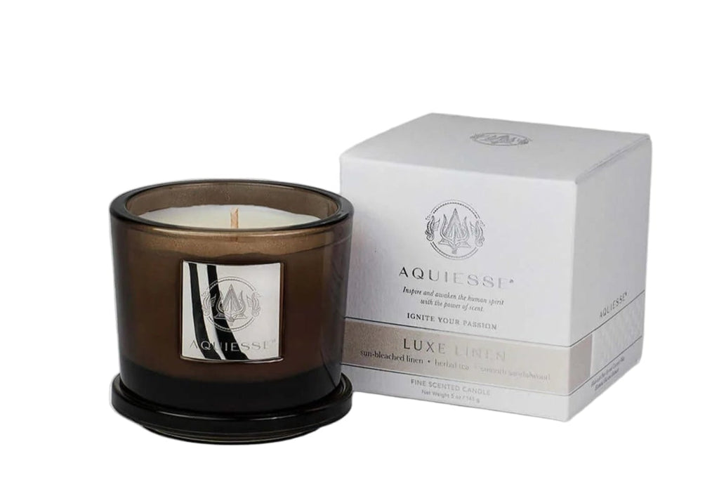AQUIESSE Luxe Linen Candle - A Secret Admirer