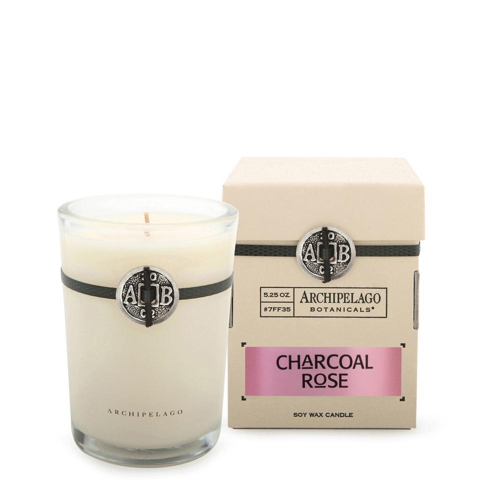 Archipelago Charcoal Rose Boxed Candle 5.2oz - A Secret Admirer