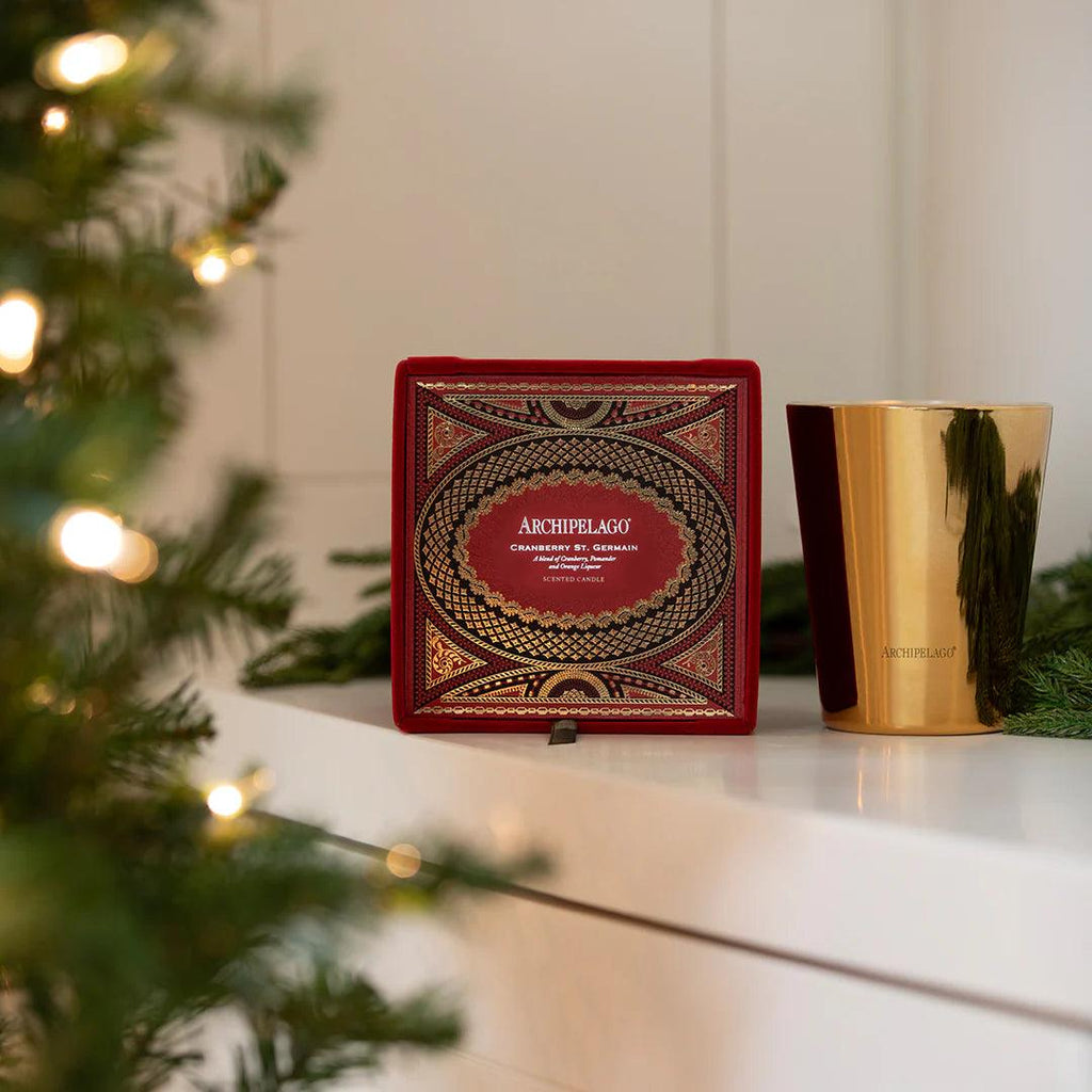 Archipelago Cranberry St. Germain Mantel Candle - A Secret Admirer