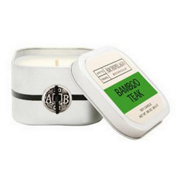 Archipelago Signature Bamboo Teak Square Tin Candle 6oz - A Secret Admirer
