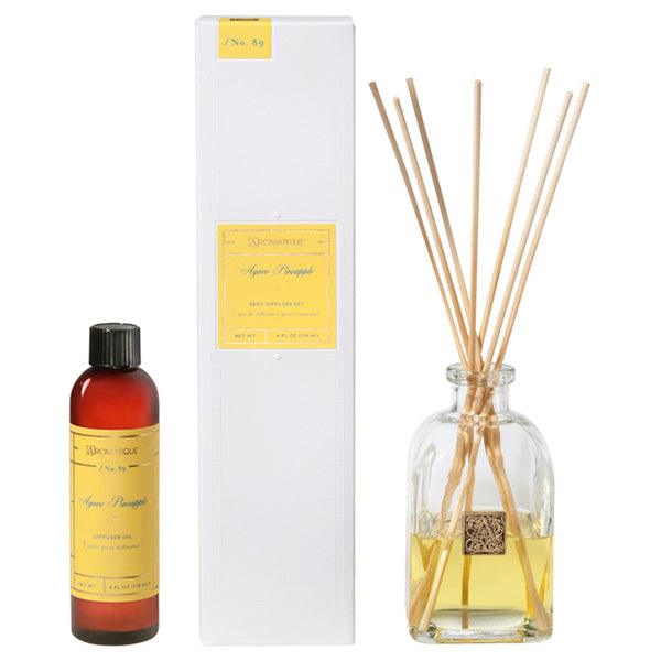 Aromatique Agave Pineapple Reed Diffuser Set 4oz - A Secret Admirer