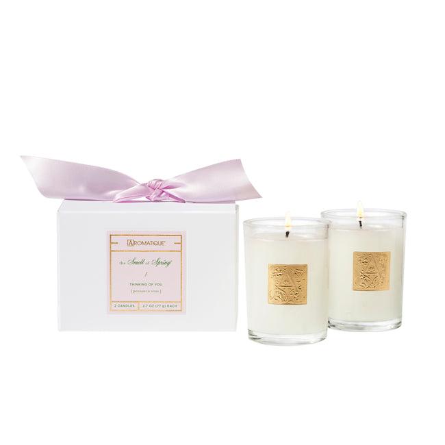 Aromatique The Smell of Spring Thinking of You Votive Candle Set - A Secret Admirer