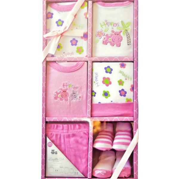 Baby Girl 7 Piece Layette Box Gift Set - A Secret Admirer