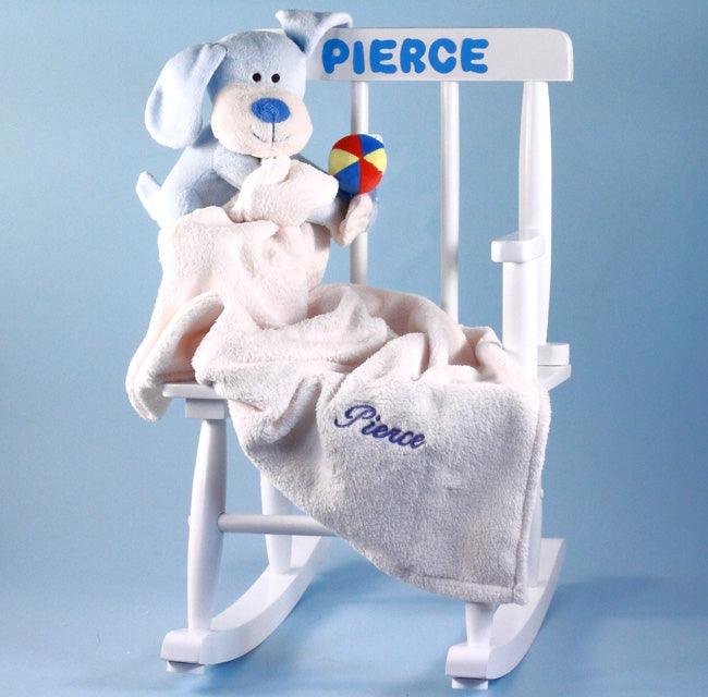 BABY'S FIRST ROCKING CHAIR PERSONALIZED BABY BOY GIFT - A Secret Admirer