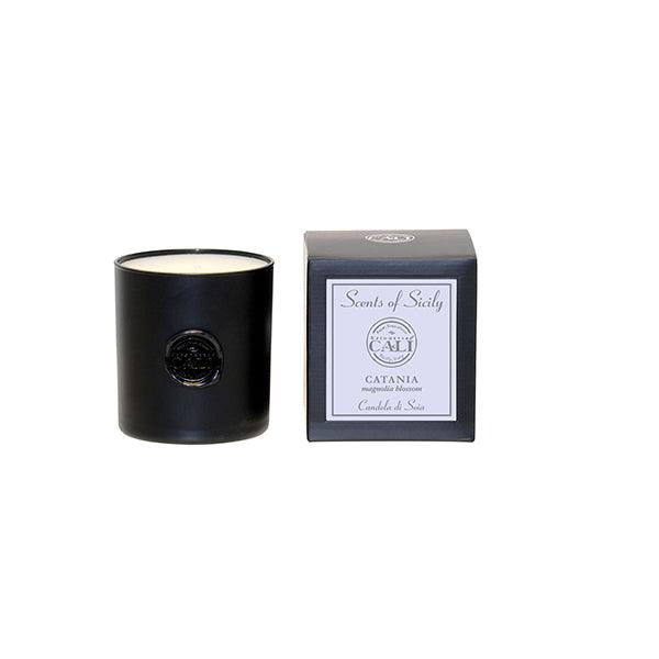 Baronessa Cali Scents of Sicily Catania (Magnolia Blossam) Black Candle 9oz - A Secret Admirer