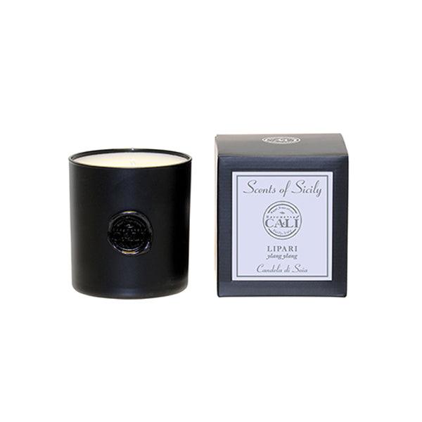 Baronessa Cali Scents of Sicily Lipari (Ylang Ylang) Candle Black 9oz - A Secret Admirer