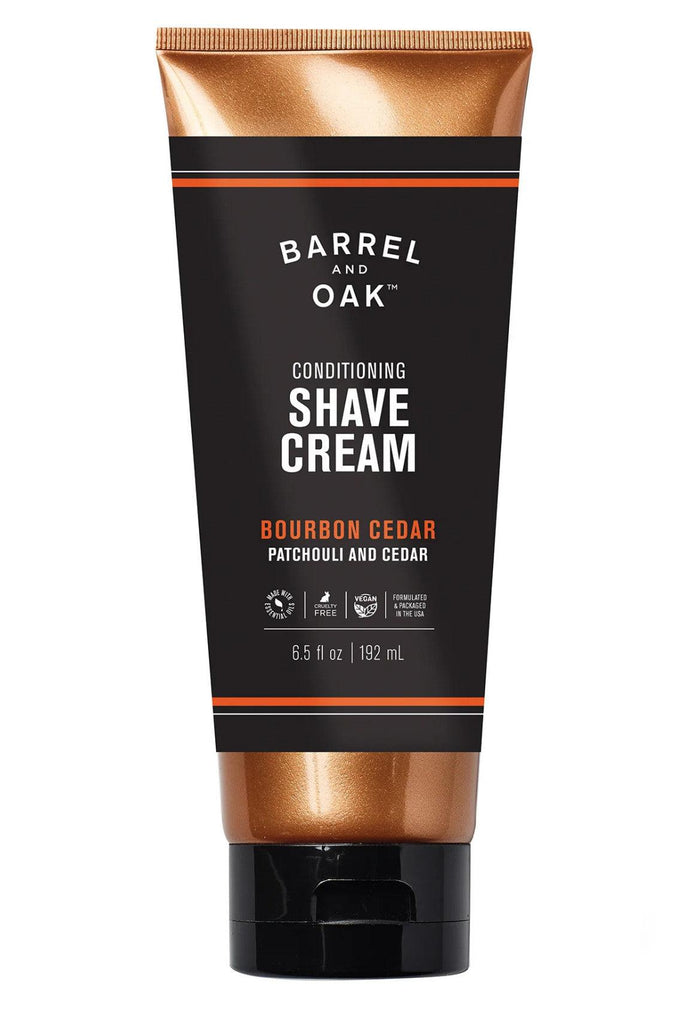 Barrel and Oak Conditioning Shave Cream Bourbon Cedar 6.5oz - A Secret Admirer