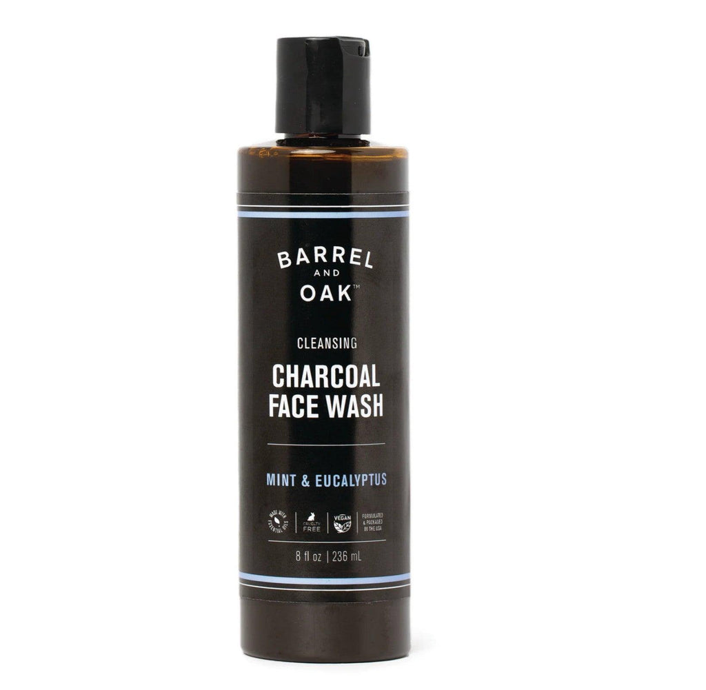 Barrel & Oak Cleansing Charcoal Face Wash - Mint & Eucalyptus 8 oz - A Secret Admirer