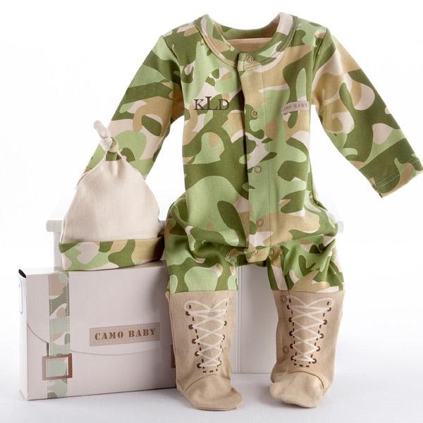 Big Dreamzzz Baby Camo Two - Piece Layette Set in Backpack Gift Box - A Secret Admirer
