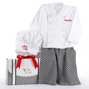 Big Dreamzzz Baby Chef Three Piece Layette in Culinary Themed Gift Box - A Secret Admirer