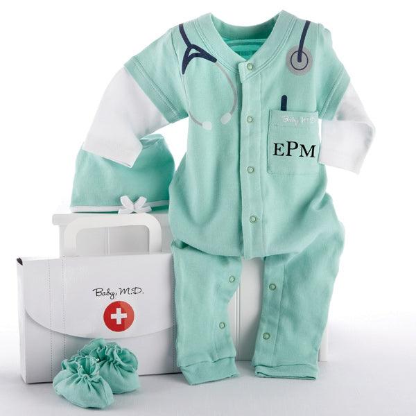 Big Dreamzzz Baby M.D. Three - Piece Layette Set in Doctor's Bag Gift Box - A Secret Admirer