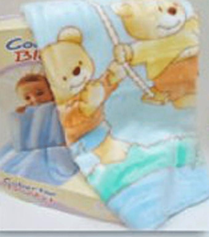 BIG OSHI FUZZY BLANKET BLUE PRINTED COLOR - A Secret Admirer