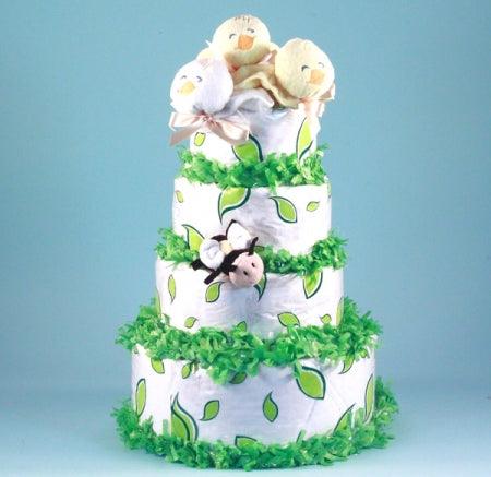Birds & Bees Diaper Cake Baby Gift - A Secret Admirer