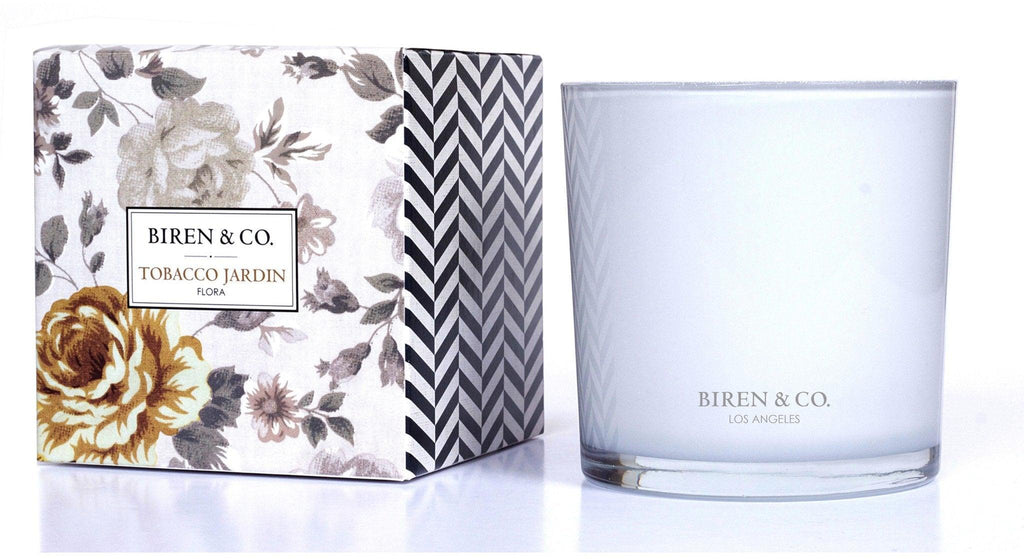 Biren & Co. Flora Tobacco Jardin Candle 7.5oz - A Secret Admirer