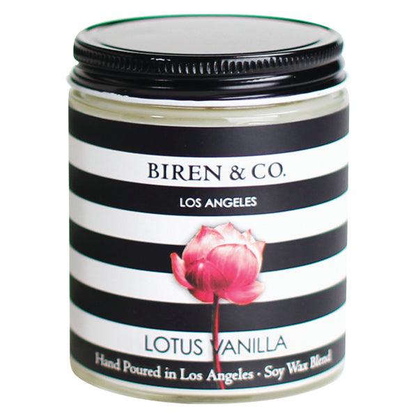 Biren & Co Lotus Vanilla Jar Candle 5oz - A Secret Admirer