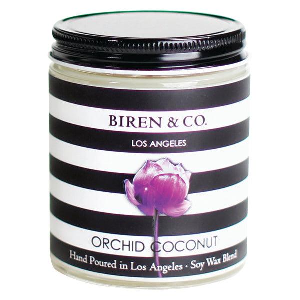 Biren & Co Orchid Coconut Jar Candle 5oz - A Secret Admirer