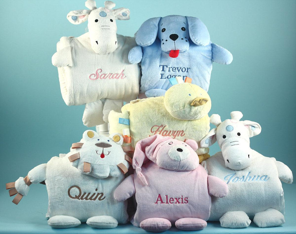 Blankie Buddie Character Personalized Baby Blankets - A Secret Admirer
