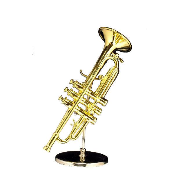 Broadway Gifts 5 inch Gold Trumpet with Case - A Secret Admirer