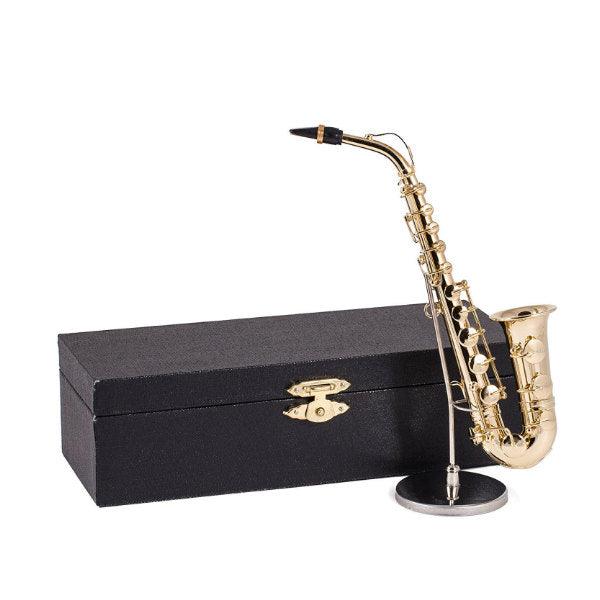 Broadway Gifts 6.5 inch Gold Saxophone with Case - A Secret Admirer