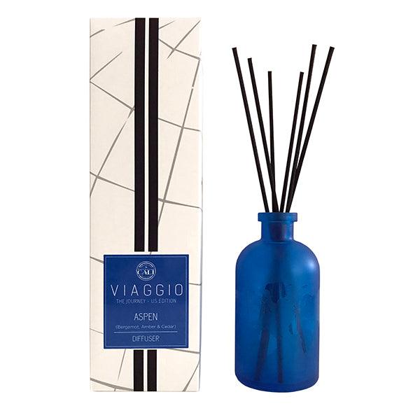 Cali Viaggio Aspen Bergamot, Amber and Cedar Reed Diffuser 8.5oz - A Secret Admirer