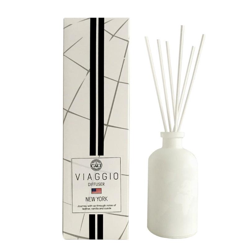 Cali Viaggio Journey New York Leather and Vanilla Suede Diffuser 8.5oz - A Secret Admirer