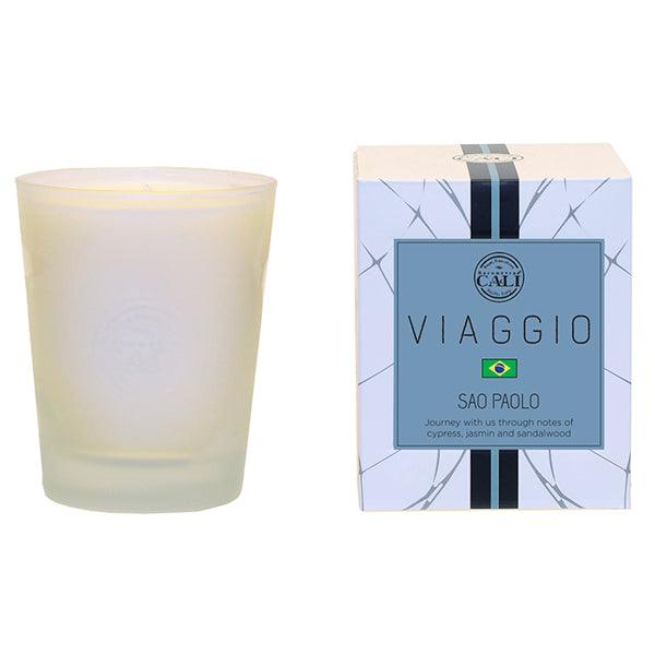 Cali Viaggio Journey Sao Paolo Cypress, Jasmin and Sandalwood Scented Candle 12oz - A Secret Admirer