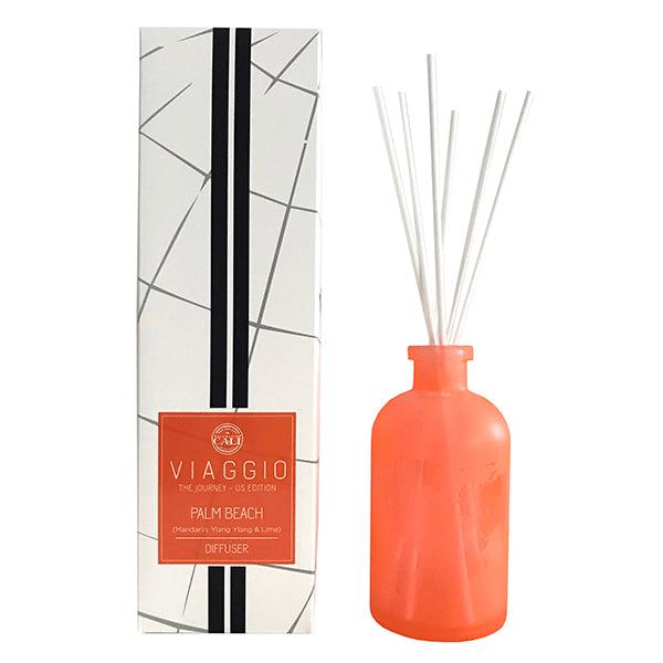 Cali Viaggio Palm Beach Mandarin, Ylang Ylang, Lime Reed Diffuser 8.5oz - A Secret Admirer
