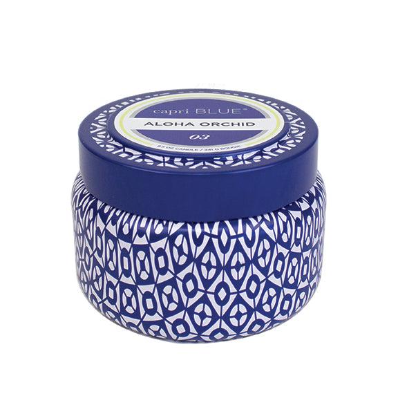 Capri Blue Aloha Orchid Printed Travel Candle 8.50oz - A Secret Admirer