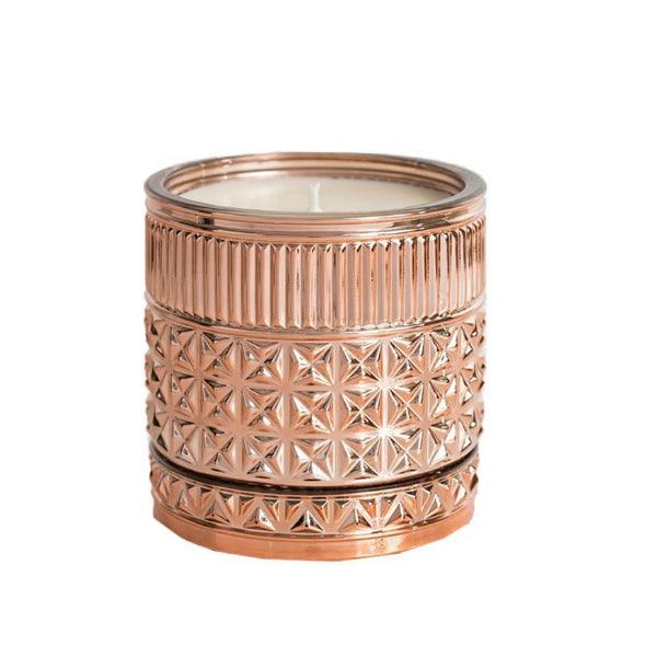 Capri Blue Gilded Gold Faceted Jar Candle Pink Grapefruit & Prosecco 11oz - A Secret Admirer