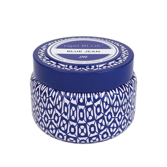 Capri Blue Jean Printed Travel Candle 8.50oz - A Secret Admirer