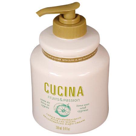 Cucina Lime Zest & Cypress Regenerating Hand Cream Pump 8.4oz - A Secret Admirer