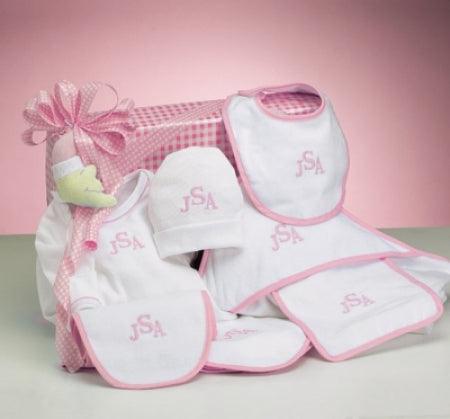 Deluxe Layette Personalized Baby Girl Gift - A Secret Admirer
