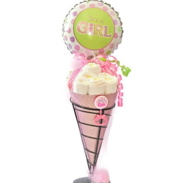 Diaper Sundae Cone - Girl - A Secret Admirer