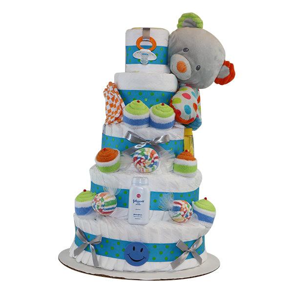 Diapercakewalk Carmel Dots Puppy Diapercake - A Secret Admirer