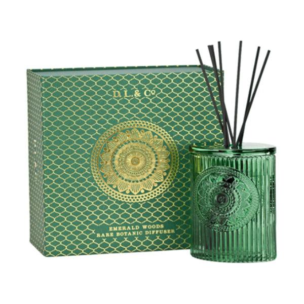 D.L. & Co. Signature Emerald Woods Oval Diffuser 6.7oz - A Secret Admirer