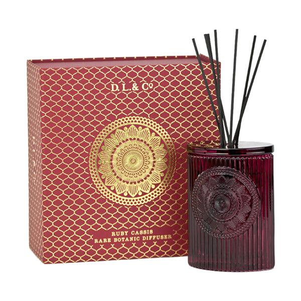 D.L. & Co. Signature Ruby Cassis Oval Diffuser 6.7oz - A Secret Admirer