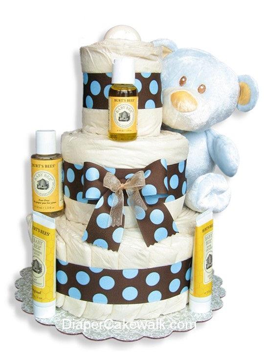 EcoFriendly Bear Diaper Cake - A Secret Admirer