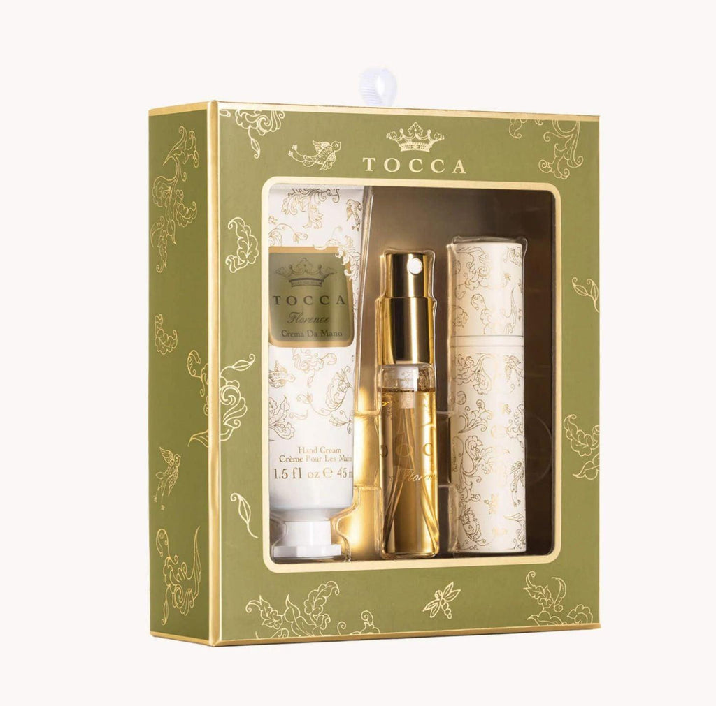 Florence on the Go Set - 7.5ml EDP, 45ml Hand Cream, Metal Case - A Secret Admirer
